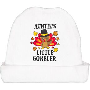 inktastic Auntie's Little Gobbler مع تركيا ويترك قبعة قبعة صغيرة in Kuwait