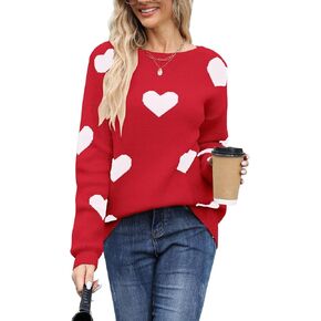 نساء القلوب اللطيفة سترات بلوفر سترات طويلة الأكمام in Kuwait