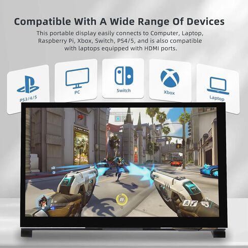 شاشة iPitsBit Raspbemry Pi، شاشة LCD 7 بوصة 1024x600 لـ Raspbery Pi 5 4 3B 2B B4، BB أسود، Banana Pi، Windov/s 10/8/7. سائق مجاني in Saudi Arabia