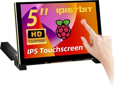 شاشة iPitsBit Raspbemry Pi، شاشة LCD 7 بوصة 1024x600 لـ Raspbery Pi 5 4 3B 2B B4، BB أسود، Banana Pi، Windov/s 10/8/7. سائق مجاني in Saudi Arabia