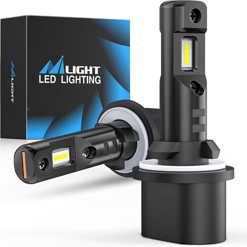Nilight EF2 880 LED LED FOG Light Lights ، 250 ٪ Brightness ، 6000K Cool White ، 1: 1 Mini Size Halogen Placement ، 885/893/899 LED FOG Light Drl Kit ، Pack of 2 in Saudi Arabia