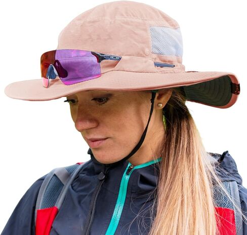 TOP-EX Women’s Wide Brim Sun Hat with Ponytail Hole UV 50 Summer Beach Sunhat for Fishing Hiking Outdoor Cooling Mesh in Kuwait