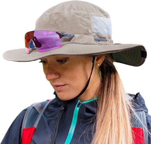 TOP-EX Women’s Wide Brim Sun Hat with Ponytail Hole UV 50 Summer Beach Sunhat for Fishing Hiking Outdoor Cooling Mesh in Kuwait