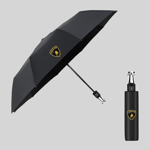 مظلة سيارات حصرية لـ Lamborghini Urus Performante 2022 2023 2024 2025 ، حماية المطر من أشعة الشمس مع شعار السيارة قابلة للطي ومظلة مركبة مقبض طويلة ، مقبض قابل للطي أ in Kuwait