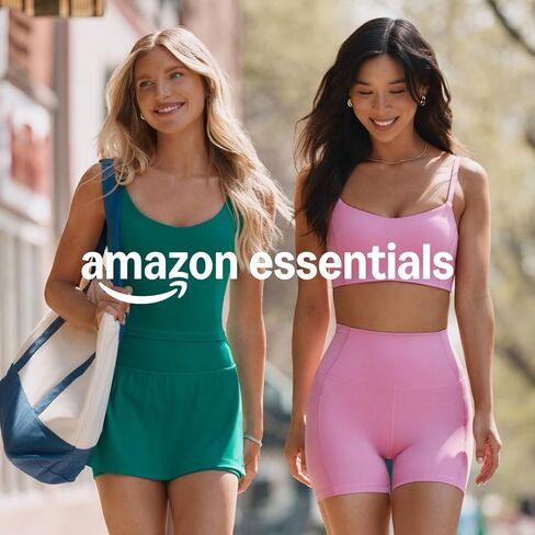 Amazon Essentials Women's Active FormFlex Buttery Soft Light Support Crop Tank with Bra in Saudi Arabia