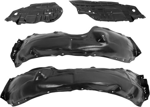 Inner Fender Liner & Engine تحت Cover Splash Shield Guard متوافق مع 2012-2014 Toyota Camry Hybrid LE/Hybrid XLE/L/LE/XLE/HYBRID SE لـ TO1228178 TO1228177 TO1248160 TO1249160 in Kuwait