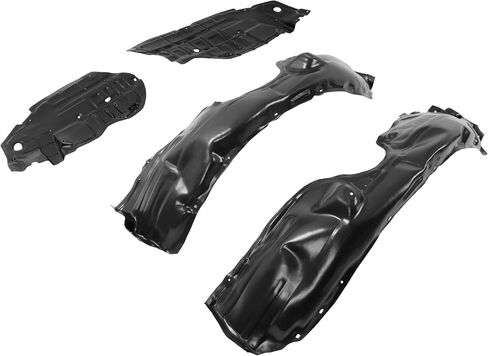 Inner Fender Liner & Engine تحت Cover Splash Shield Guard متوافق مع 2012-2014 Toyota Camry Hybrid LE/Hybrid XLE/L/LE/XLE/HYBRID SE لـ TO1228178 TO1228177 TO1248160 TO1249160 in Kuwait