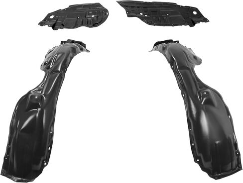 Inner Fender Liner & Engine تحت Cover Splash Shield Guard متوافق مع 2012-2014 Toyota Camry Hybrid LE/Hybrid XLE/L/LE/XLE/HYBRID SE لـ TO1228178 TO1228177 TO1248160 TO1249160 in Kuwait