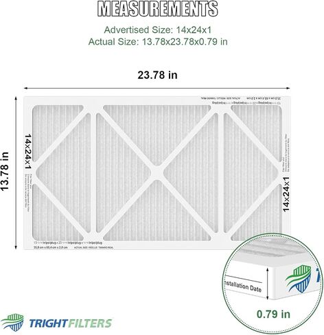 20x25x1 Air Filter 4 Pack, MERV 8 Pleated Dust Defense Air Filters Replacement Air Conditioner HVAC AC Furnace Filter, Durable and Lightweight in Saudi Arabia