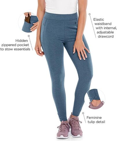 Coolibar UPF 50+ Women's LumaLeo Leggings - Sun Protective in Saudi Arabia