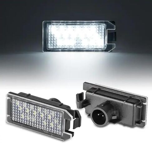 LED License Plate Light For 2015-2023 Dodge Charger Challenger Chrysler 300 Pacifica Jeep Compass, White Tag Lamp Assembly Replacement, 68211290AB in Kuwait
