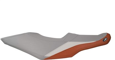 BlackTip Jetsports Premium Seat Cover for Sea-Doo GTI 130, GTS 130, Wake 155 (Gray/White/Orange) in Saudi Arabia