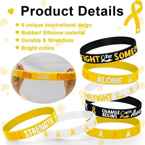 30 Pcs Cancer Prevention Awareness Silicone Bracelets,Colorful Ribbon Stretch Wristbands,Hope Faith Rubber Wristband Supplies Accessories for Ribbon Awareness Assorted Cancer Awareness and Prevention (Green) in Kuwait
