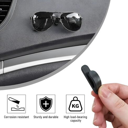 10 PCS Car Sticky Hooks, Multifunctional Vehicle Adhesive Hooks, Hanging Auto Storage Hooks for Key USB Cable Earphone Cable, Universal Interior Decor Car Accessories in Saudi Arabia
