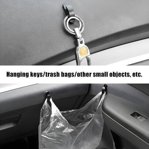 10 PCS Car Sticky Hooks, Multifunctional Vehicle Adhesive Hooks, Hanging Auto Storage Hooks for Key USB Cable Earphone Cable, Universal Interior Decor Car Accessories in Saudi Arabia