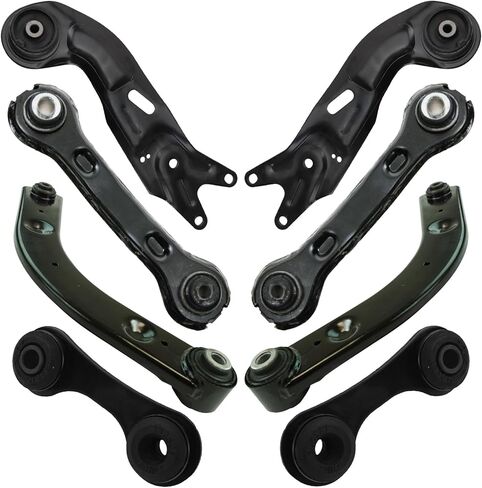 TRQ التعليق الخلفي مجموعة التحكم في ذراع الذراع ذراع ارتباط Sway Sway Bar Rink ARM Tracking Arm متوافق مع 2004-2012 شيفروليه Malibu 2005-2010 Pontiac G6 2007-2009 Saturn Aura in Saudi Arabia