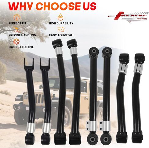 Adjustable Rear Upper/Lower Control Arms for 2018-2021 Jeep Wrangler JL 0-4.5" Lift kits Suspension Control Arm(SET OF 4) in Saudi Arabia