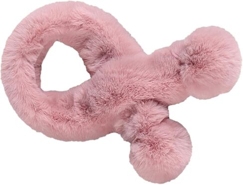 1pc Creative Plush Scarf for Boys and Girls Winter Neck Gaiter Cross Tie Design Thick and Warm Elegant Christmas Shawl for Autumn and Winter Wear for Protecting from Harsh Wind in Saudi Arabia
