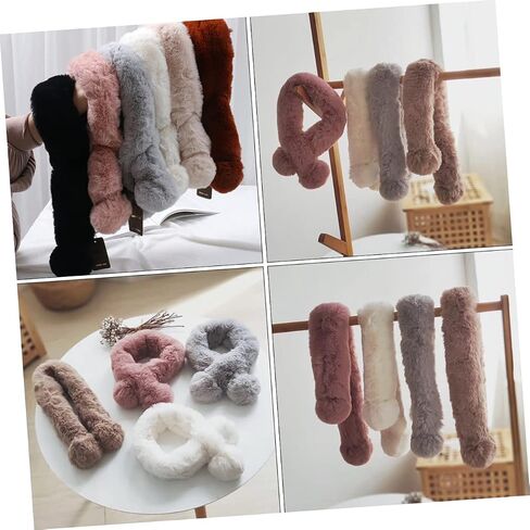 1pc Creative Plush Scarf for Boys and Girls Winter Neck Gaiter Cross Tie Design Thick and Warm Elegant Christmas Shawl for Autumn and Winter Wear for Protecting from Harsh Wind in Saudi Arabia