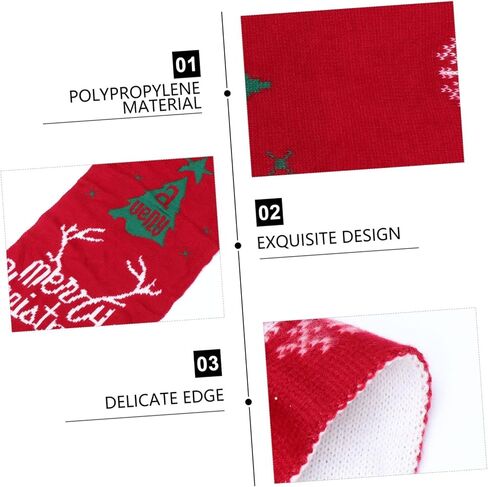 1pc Warm Deer Pattern Xmas Scarf for Cozy and Fashionable Neck Wrap for Christmas Dress-up for Boys and Girls in Saudi Arabia