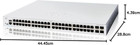 Cisco Catalyst 1200-48T-4X Smart Switch, 48 Port GE, 4x10GE SFP+, Limited Lifetime Protection (C1200-48T-4X) in Saudi Arabia