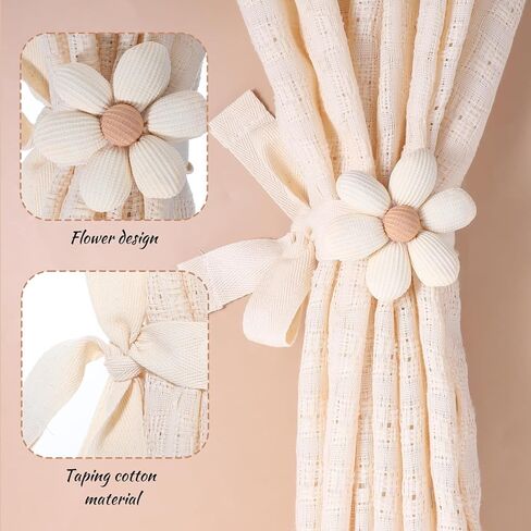 Stain -Tiebacks ، 2 حزمة بسيطة أنيقة الحبل الستائر Holdback Holdback Starbacks الستائر الستائر Tieback Decoration الجدار لديكور المكتب المنزلي in Kuwait