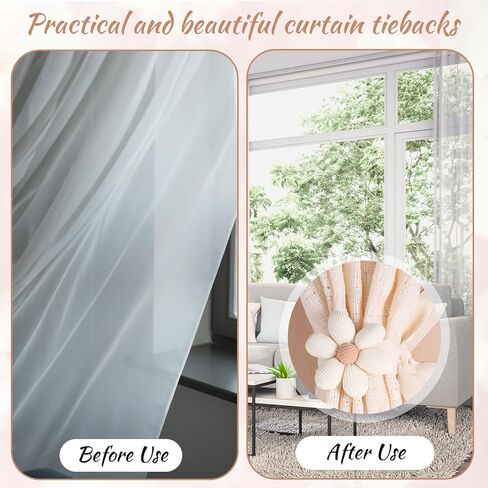 Stain -Tiebacks ، 2 حزمة بسيطة أنيقة الحبل الستائر Holdback Holdback Starbacks الستائر الستائر Tieback Decoration الجدار لديكور المكتب المنزلي in Kuwait