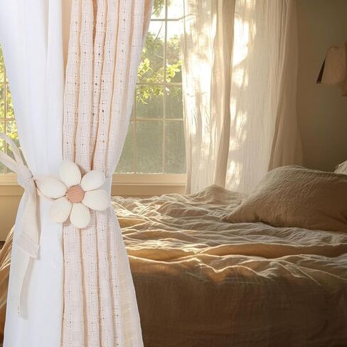 Stain -Tiebacks ، 2 حزمة بسيطة أنيقة الحبل الستائر Holdback Holdback Starbacks الستائر الستائر Tieback Decoration الجدار لديكور المكتب المنزلي in Kuwait