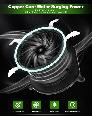 محرك منفاخ SCITOO HVAC 700168 لسيارة جيب مناسب لـ 2006-2010 لسيارة جيب كوماندر/2006-2010 لسيارة جيب جراند لشيروكي، استبدال OE-700168، 5143099AA، 5143099AB، CH3126124، PM9276، 75806 in Kuwait