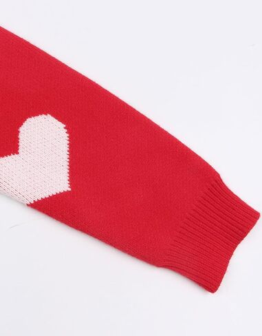 نساء القلوب اللطيفة سترات بلوفر سترات طويلة الأكمام in Kuwait