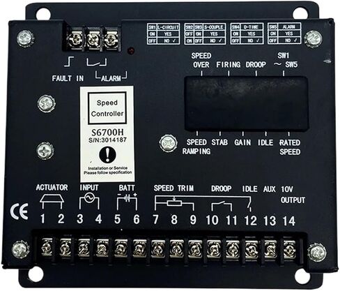 S6700E S6700H Generator Set Speed Control Board Engine Governor Electronic Generator Speed Controller(S6700E) in Kuwait