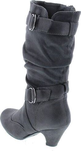 Link Little Girl's Pauline-38 Kitten Heel Boots with Decorative in Saudi Arabia