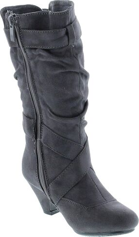 Link Little Girl's Pauline-38 Kitten Heel Boots with Decorative in Saudi Arabia