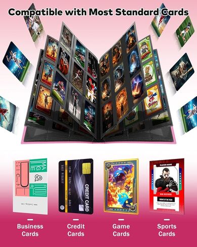 Cardking Card Binder ، 2 Pack 9 Mobilets with 40 Sheets 720 Loading Trading Card Card Collection Collection Binder Baseball Football Basket Card Binder for Games Sports Cards (Black) in Kuwait