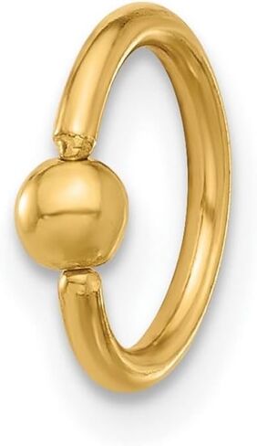 JewelryWeb 1.4mm 14k Solid Yellow Gold 16 Gauge Polished Septum Cartilage Ring Body Piercing-Ring for Women in Saudi Arabia