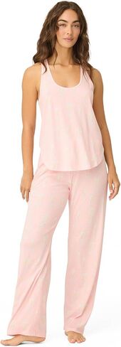 PJ Salvage Women's [Amazon Exclusive] Cool Touch Jersey Open Leg 2 قطعة PJ in Saudi Arabia
