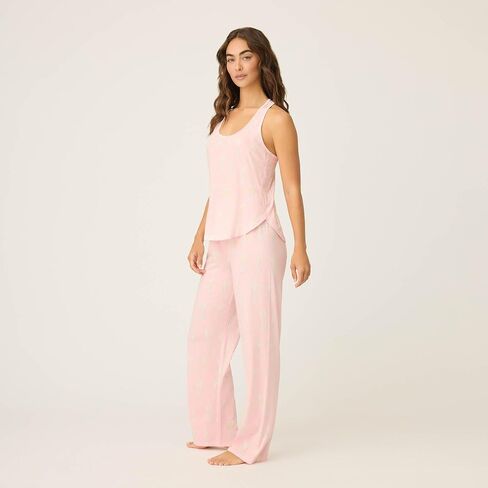 PJ Salvage Women's [Amazon Exclusive] Cool Touch Jersey Open Leg 2 قطعة PJ in Saudi Arabia