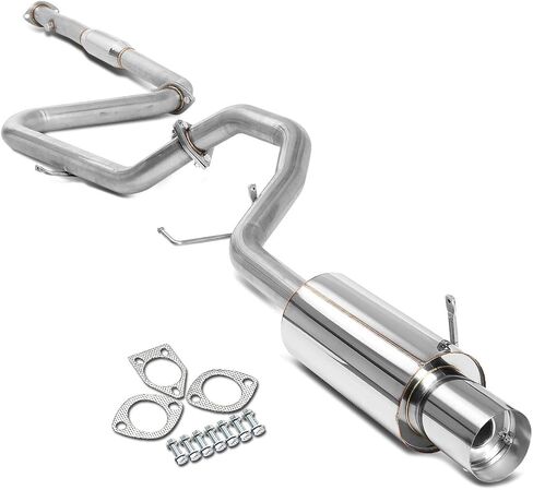 سلالة السيارات 4 بوصات محترقة كاتم الصوت نظام العادم Catback متوافق مع 1999-2003 Mitsubishi Galant 2.4L i4 ، الفولاذ المقاوم للصدأ in Saudi Arabia