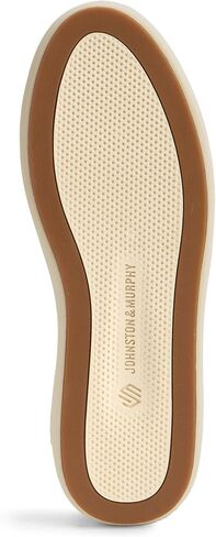 Johnston & Murphy Men's Anders Slip-on Recoers ، Tan ، Disual ، Heel Flat ، Round Toe ، All Seasons ، Leather ، Trufoam Insole in Saudi Arabia
