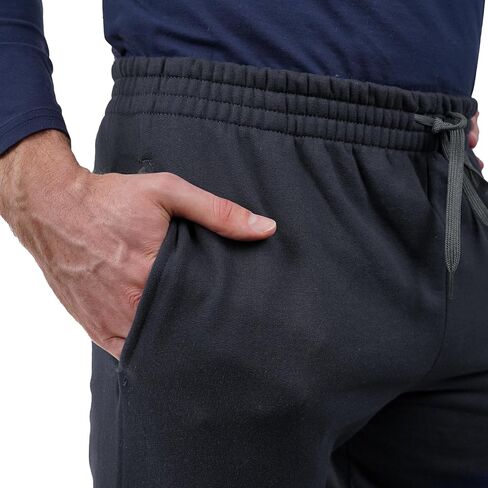 Jogger Sweatpants المرخص رسميًا للجنسين للرجال والنساء مع جيوب الشعار الأساسي الشعار هيذر مجموعة هيذر in Saudi Arabia