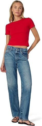 Joe's Women's The 90's Niki Mid Rise Boyfriend Straight Leg Jean in Kuwait