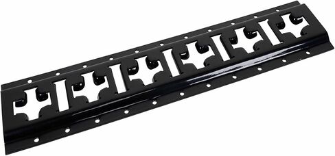 Mytee Products 8 Pack 5 ft X Track Tie Down Rail, ETrack Rail with Horizontal & Vertical Slots, Black Powder Coated Finish 12 Gauge Steel - Allows E-Track Straps in Horizontal or Vertical Alignment in Saudi Arabia