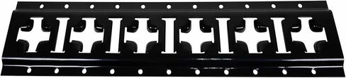 Mytee Products 8 Pack 5 ft X Track Tie Down Rail, ETrack Rail with Horizontal & Vertical Slots, Black Powder Coated Finish 12 Gauge Steel - Allows E-Track Straps in Horizontal or Vertical Alignment in Saudi Arabia