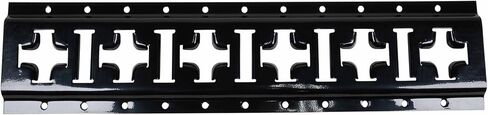 Mytee Products 8 Pack 5 ft X Track Tie Down Rail, ETrack Rail with Horizontal & Vertical Slots, Black Powder Coated Finish 12 Gauge Steel - Allows E-Track Straps in Horizontal or Vertical Alignment in Saudi Arabia