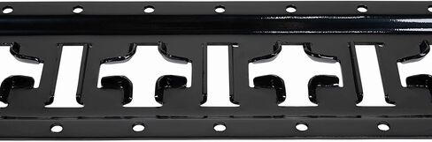 Mytee Products 8 Pack 5 ft X Track Tie Down Rail, ETrack Rail with Horizontal & Vertical Slots, Black Powder Coated Finish 12 Gauge Steel - Allows E-Track Straps in Horizontal or Vertical Alignment in Saudi Arabia