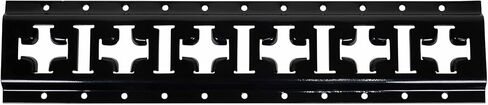Mytee Products 8 Pack 5 ft X Track Tie Down Rail, ETrack Rail with Horizontal & Vertical Slots, Black Powder Coated Finish 12 Gauge Steel - Allows E-Track Straps in Horizontal or Vertical Alignment in Saudi Arabia