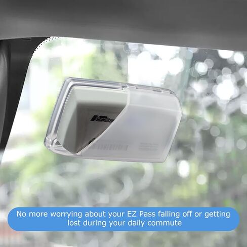 2 حزم EZ PASS حامل للزجاج الأمامي ، حامل EZPASS CLEAR مع أكواب شفط قوية ، قوس TOLL-Pass Toll Toll Pass آمن لـ EZPASS/IPASS (الحجم: 2 عبوات) in Kuwait