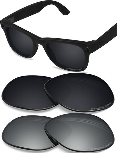 BLAZERBUCK Anti-salt Polarized Replacement Lenses for RayBan Meta Wayfarer RW4008 53mm Sunglass - 2Pieces in Saudi Arabia