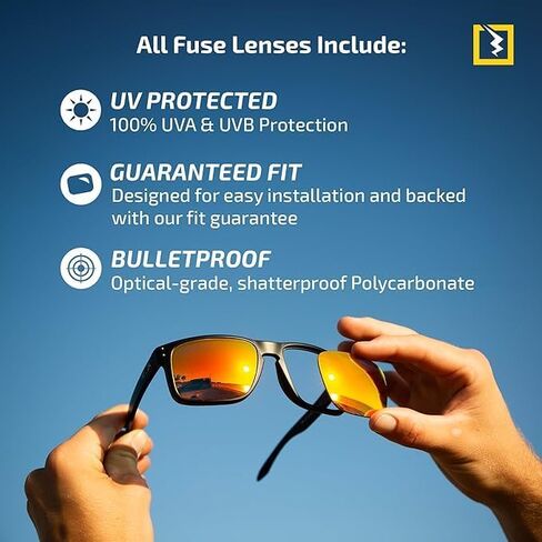 Fuse Lenses Fuse Pro Polarized Replacement Lenses Compatible with Wiley X P-17 in Kuwait