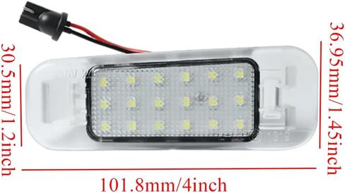 Xenon White Lucky Light ، استبدال التجميع LP ، مجموعة ضوء لوحة السيارة ، متوافق مع Kia Rio 3 UB Sedan/QB Russia متوافق مع Kia K2 Rio 2 JB/Rio5/Pride/Rio Xcite in Saudi Arabia